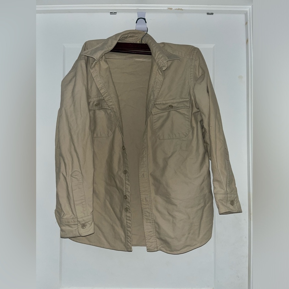 L.L.Bean Vintage Flannel Chamois Cloth Long Sleeve Shirt jacket